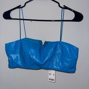 I.AM.GIA leather TOP